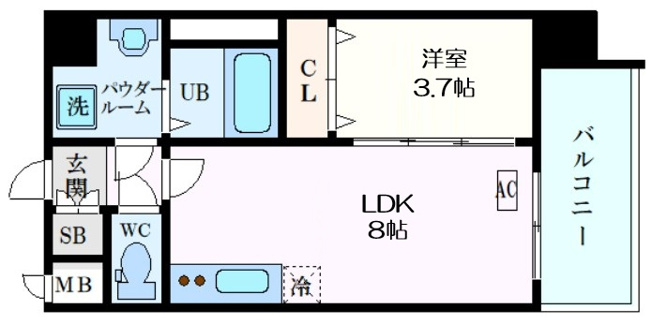 【間取り】 | アプリーレ阿波座南
