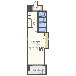 Luxe天王寺の間取り