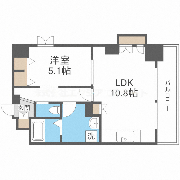 Mon maisonⅠ　常盤小学校区の間取り
