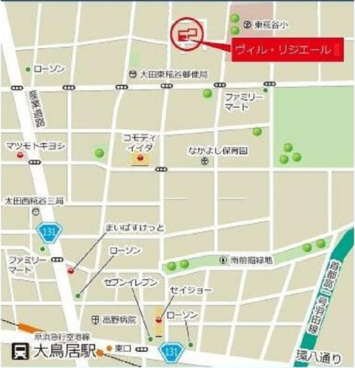 ヴィル・リジエールⅡの地図