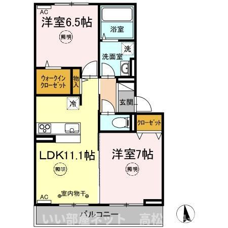 【間取り】 | ユニヴェール G棟