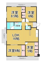 フェルザ西宮(旧:ネオハイツ西宮)の間取り