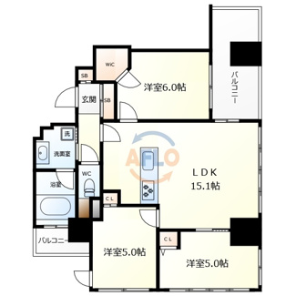 【間取り】 | シティタワー天王寺真田山　真田山小学校区 | シティタワー天王寺真田山　間取り