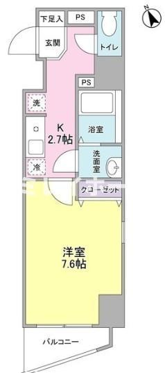 エクロール蒲田の間取り