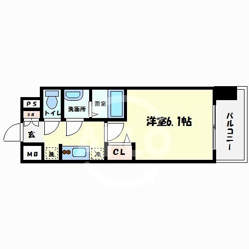 プレサンス松屋町ファステの間取り|プレサンス松屋町ファステ　間取り図