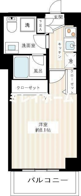 REALIZE蒲田Ⅱの間取り