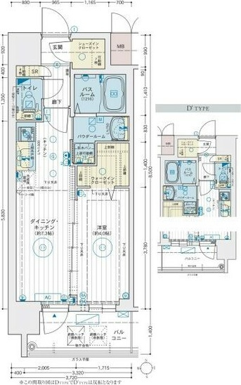 エステムコート名古屋　TWIN　EASTの間取り