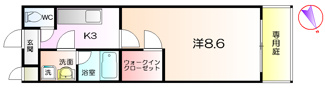 【間取り】 | フジパレス北清水町Ⅱ番館