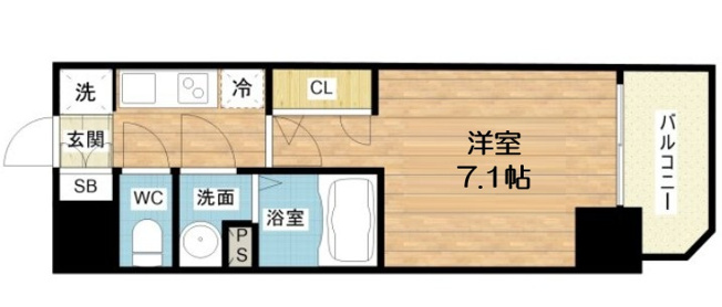【間取り】 | S-RESIDENCE福島玉川Deux
