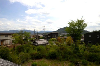 【展望】 | 湖南市サイドタウン2丁目　土地520坪以上のゆったり邸宅 | 二階からの眺望、南方向