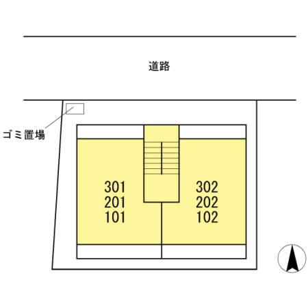 パーチェメゾン明日香の区画図
