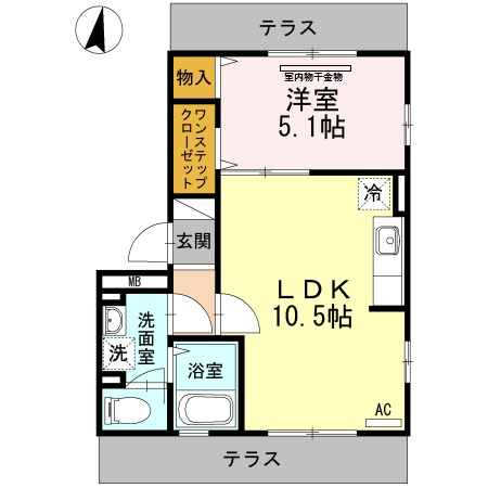 パーチェメゾン明日香の間取り
