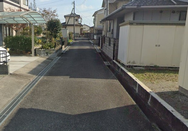 【新築戸建】　いわき市四倉町第19の前面道路含む現地写真|北側4ｍ公道
