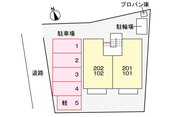サンライズ　　刈谷市の賃貸ならクラスホーム刈谷店の駐車場