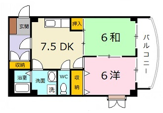 グリーンヴァリィ金光一番館の間取り