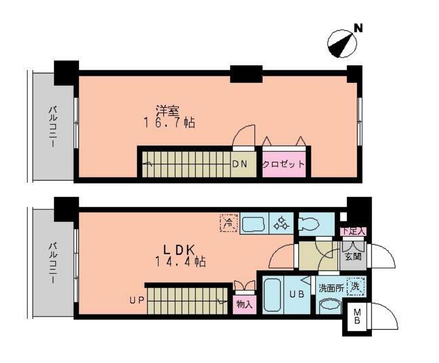 ルーチェ茗荷谷の間取り