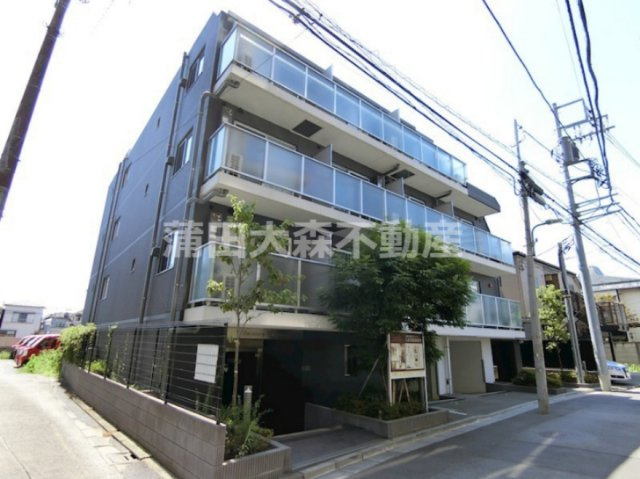 ハーモニーレジデンス大森山王＃002の外観|2015年5月築　RC鉄筋コンクリート造地上4階建て1R～1LDK総戸数33戸の分譲賃貸マンション！東京都大田区山王3丁目　JR京浜東北線大森駅徒歩9分