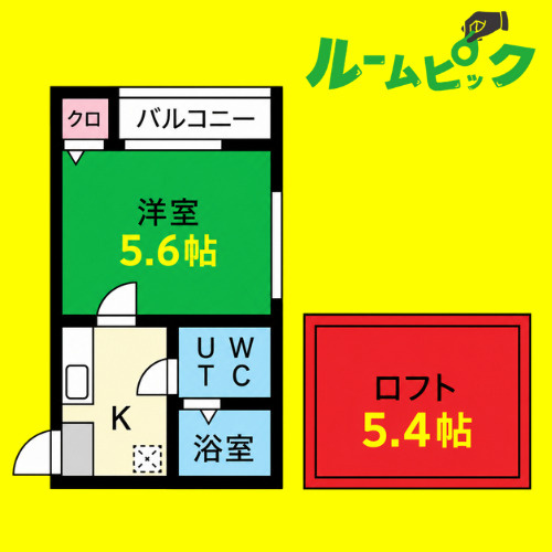 コンパートハウス高畑　名古屋市賃貸　仲介手数料無料の間取り