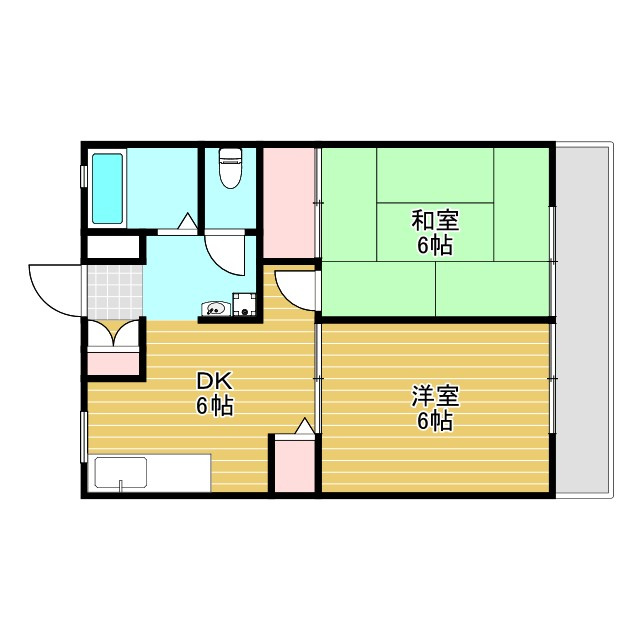ハイツパークサイドの間取り