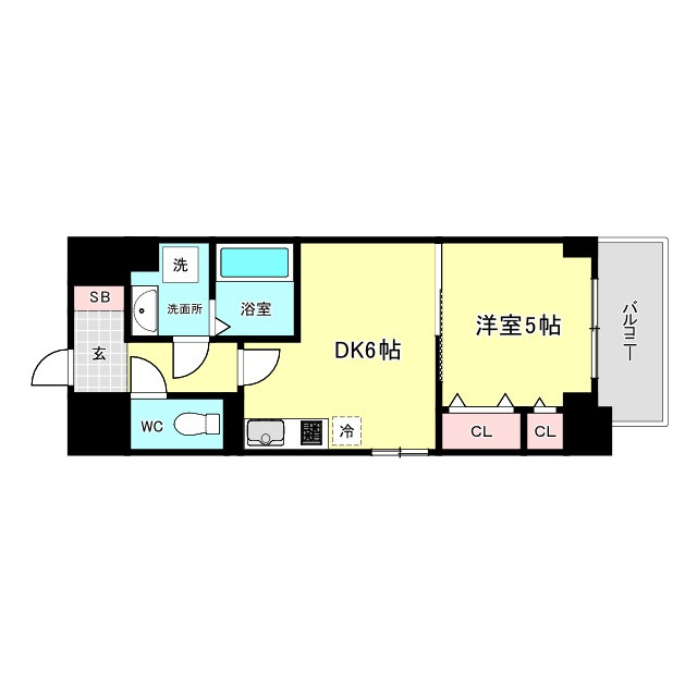 リアライズ鶴橋東Ⅱの間取り