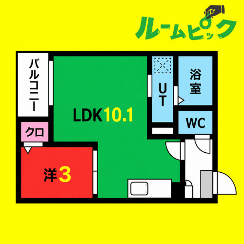 Jack kasaderaⅠ　名古屋市賃貸　仲介手数料無料の間取り