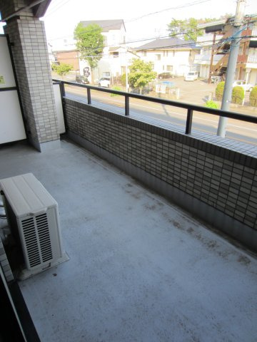 ひたちなか市外野１丁目の賃貸マンションのバルコニー|ワイドバルコニー