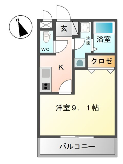 【間取り】 | Ｃｌａｉｒｅ　Ｋ（クレア　ケイ）