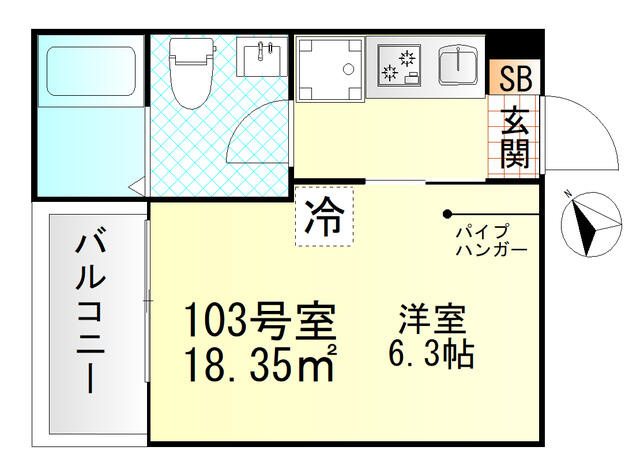 【間取り】 | Ｖａｌｌｅ　Ｆｅｌｉｚ雑色