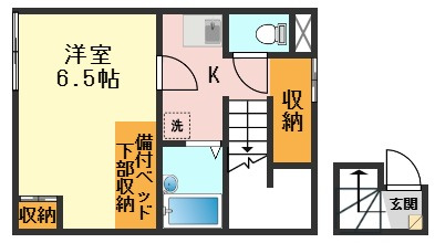 レオパレスパピーズスプリングの間取り