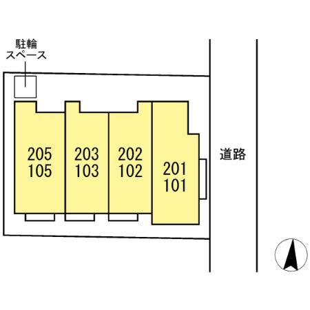 アンジュール氷川台の区画図