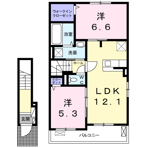 ベル　アルモニーの間取り