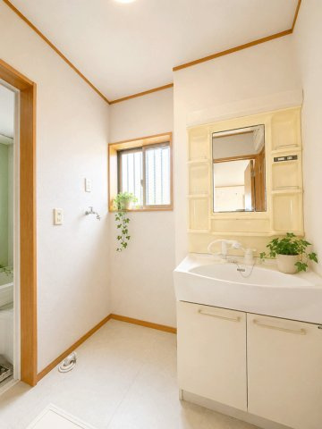 仙台市泉区長命ケ丘5丁目の独立洗面台|※画像は一部CG加工を施しています

