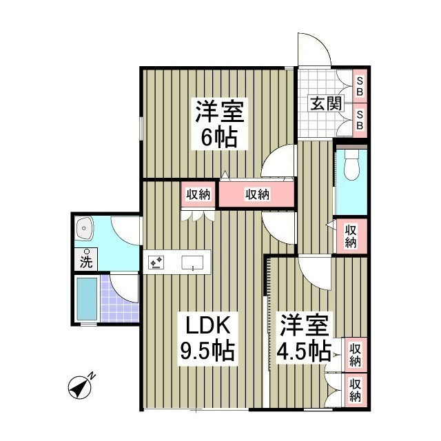 Ａ１ＦＬＡＴの間取り