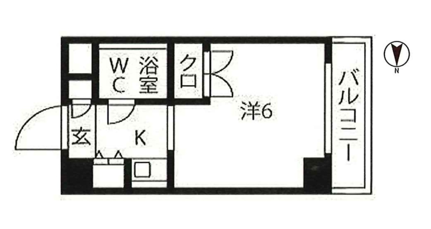 東本町ハイツ第２の間取り