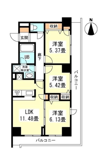 【間取り】 | ジ・アパートメント　ヒルトップ中野