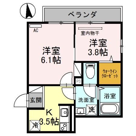 レ・セーナ甲東園の間取り