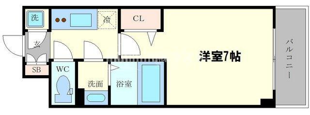 エスリード中之島ザ・コアの間取り