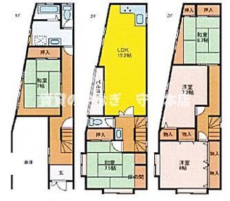 【間取り】 | 北通1丁目戸建