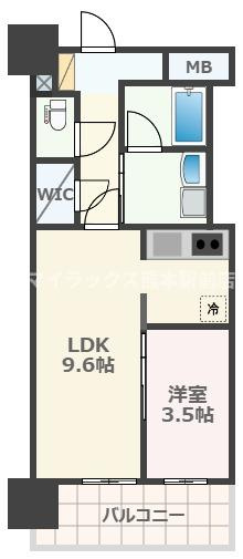 RJRプレシア熊本駅前の間取り