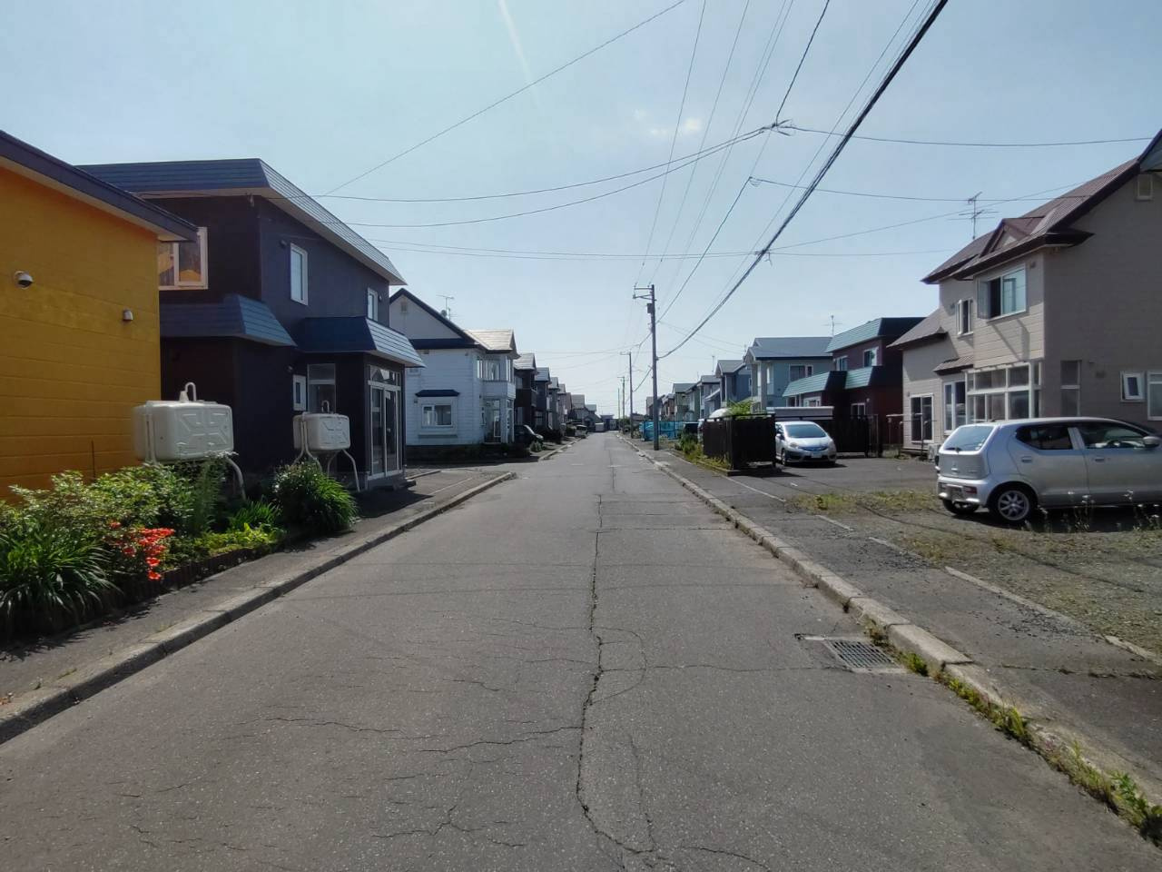 大楽毛南2丁目　中古住宅の前面道路含む現地写真