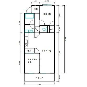 ハイライズナリタの間取り