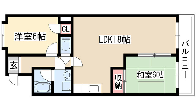 ハイライズナリタの間取り
