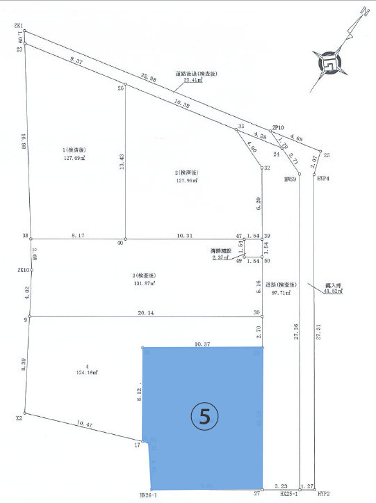 売地 清瀬市下宿２丁目の区画図