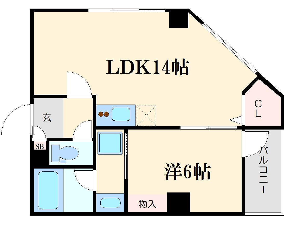 CASA内本町の間取り