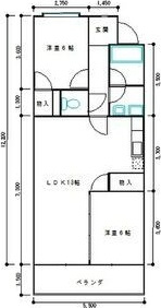 ハイライズナリタの間取り
