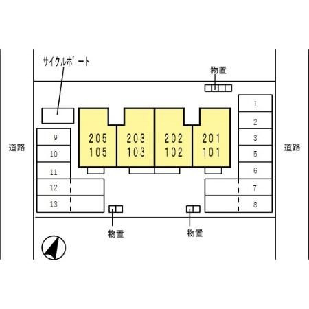 グリーンコートの区画図