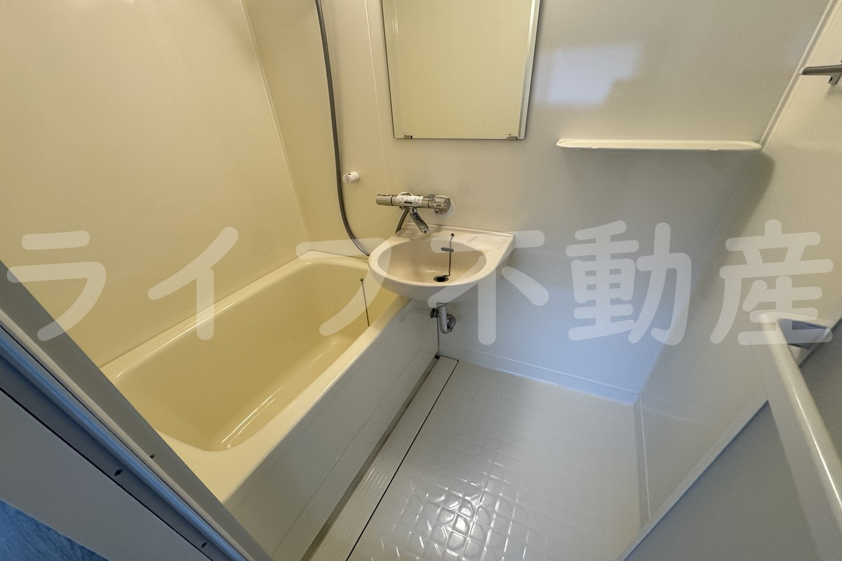 プチハイツ田中の浴室|日々の暮らしに欠かせないお風呂です