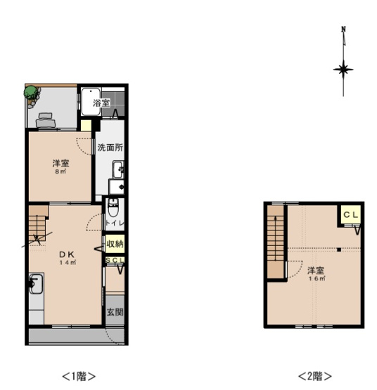 【間取り】 | 東山区石垣町東側貸家