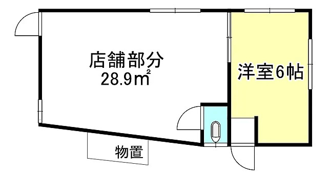 野洲市永原の店舗の間取り