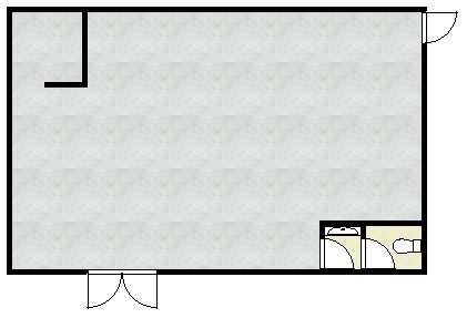榎前町貸店舗の間取り